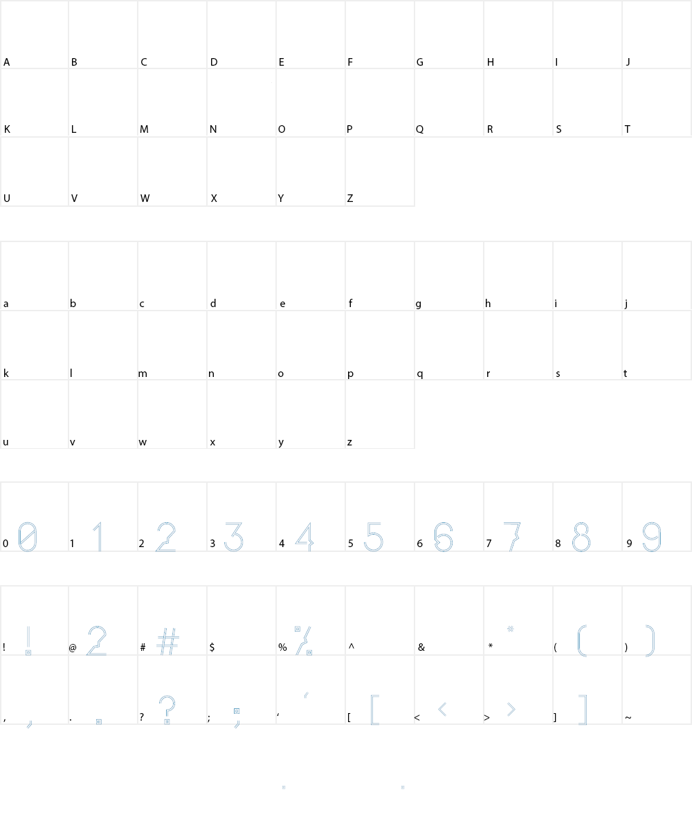 Mutawazi Font Character
